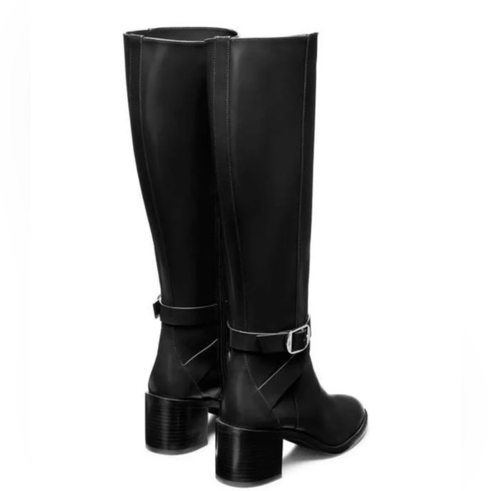 Stuart Weitzman
Women's Black Esme Belted Zip Boot - Picture 4 of 4